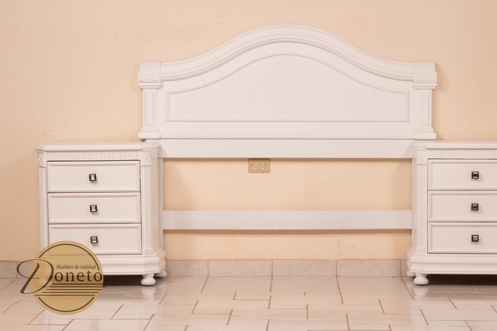 Recámara Boiserie Queen Blanca 