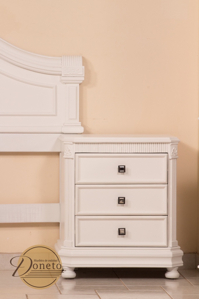 Recámara Boiserie Queen Blanca 