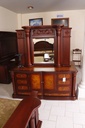 Recámara Imperio King Size con chapa 6 pzs