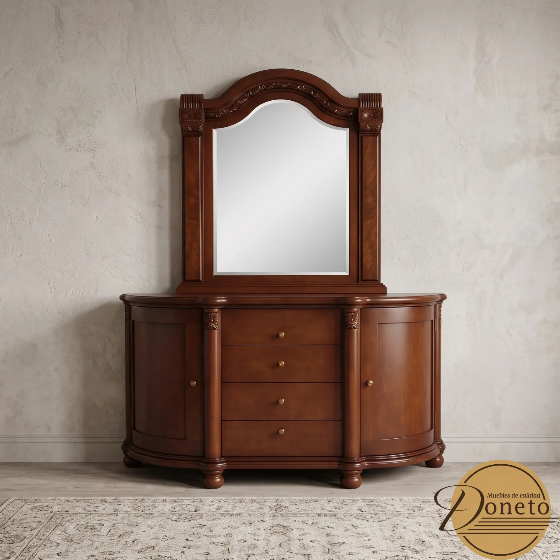 Tocador Boiserie (Roble, Sin Chapa)