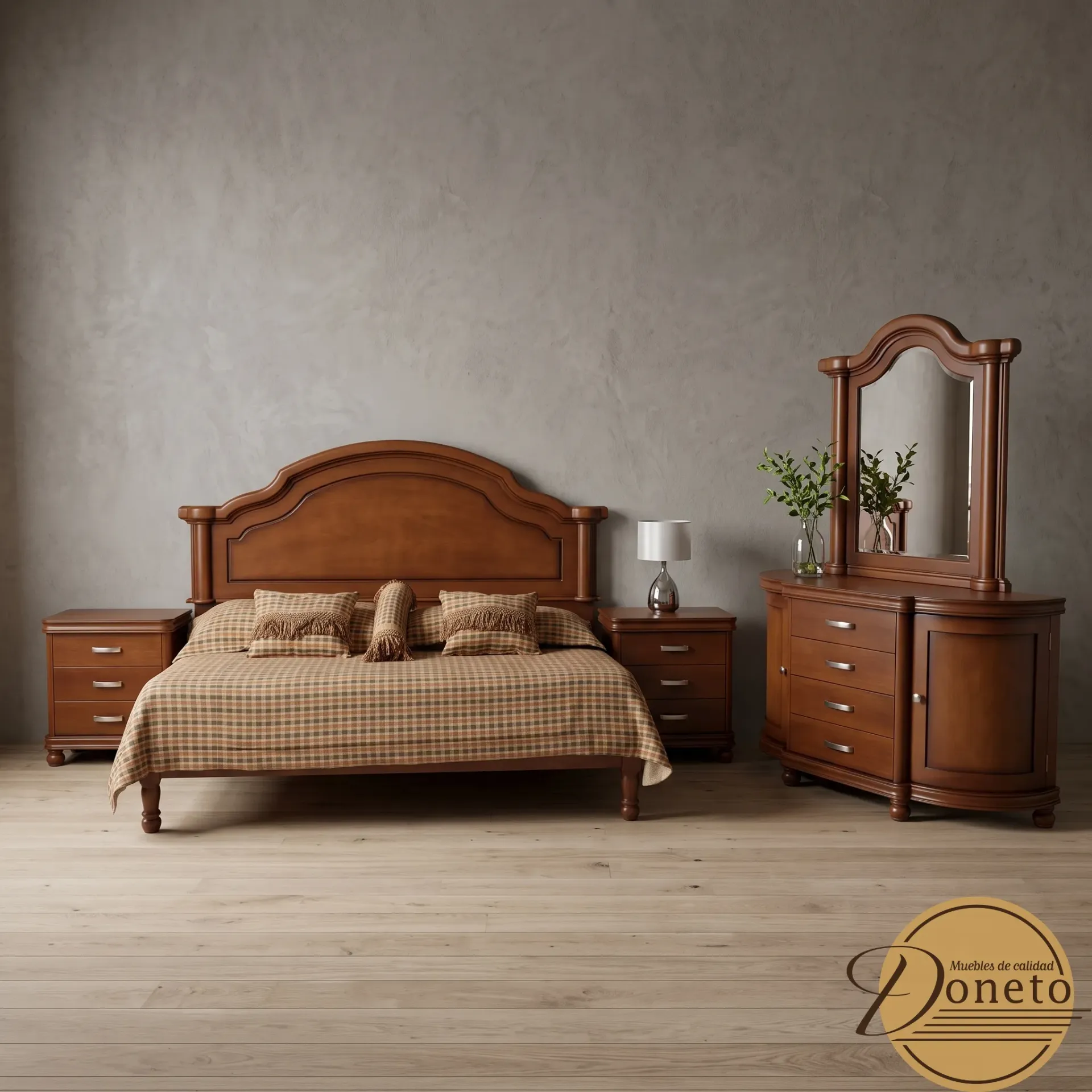 Recámara Venecia (King Size, Roble)