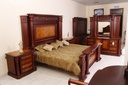 Recámara Imperio King Size con chapa 6 pzs