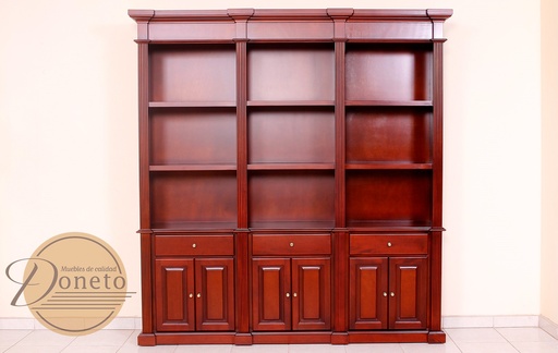 Librero Burgues 2.45X2.22X.44 Mts